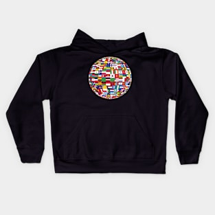 Globe Of Flags World Map Atlas Kids Hoodie